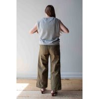 Hope Stamp Trousers in Vintage Khaki Canvas