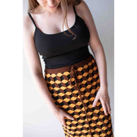 Sayaka Davis Crochet Skirt in Sun x Wood
