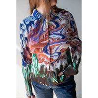 Henrik Vibskov Slope Blouse in Graphic Slopes Light