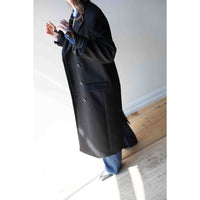 Hope Time Coat in Black Twill