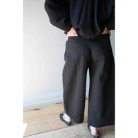 Apiece Apart Cropped Cybil Trouser in Black