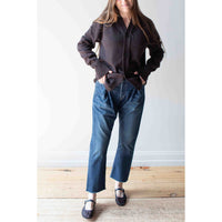 Proche Upcycled Front Pleat Denim