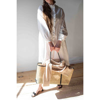 Bembien Margot Plage Tote in Black Rattan