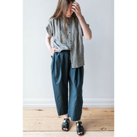 Apiece Apart Spa Pleat Pant in Navy