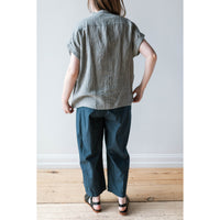 Apiece Apart Spa Pleat Pant in Navy