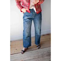 Studio Nicholson Denjo Jean in Worn Wash Indigo