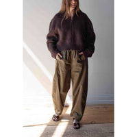 Hope Bomber Cardigan in Red Earth Melange