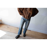 Chimala 13.5oz Selvedge Denim Used Ankle Cut in Medium Vintage