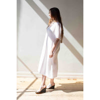 Raquel Allegra Peasant Dress in Optic White