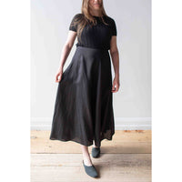 Apiece Apart Primavera Drape Skirt in Black