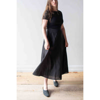 Apiece Apart Primavera Drape Skirt in Black