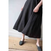 Apiece Apart Primavera Drape Skirt in Black