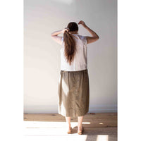 Sayaka Davis Barrel Skirt in Moss Grey