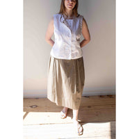 Sayaka Davis Barrel Skirt in Moss Grey