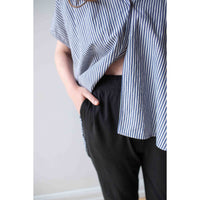 Raquel Allegra Wayne Pant in Black