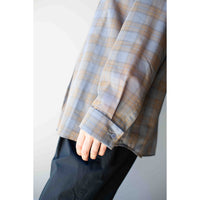 Kallmeyer Chloé Bib Button Down in Blue Plaid