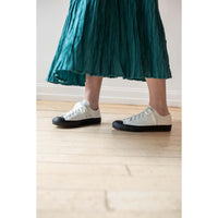 Evam Eva Canvas Sneakers in White/Black