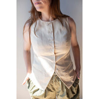 Apiece Apart Marca Tunic Vest in Ecru