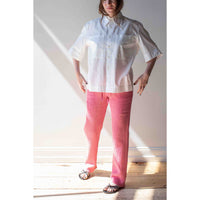 Raquel Allegra Tracker Pant in Faded Cerise