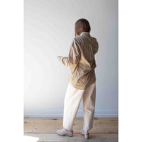 Hope Room Shirt in Beige Check Voile