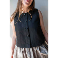 Apiece Apart Godet Tank in Black