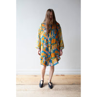 Anntian Gross Silk Shirt in Print ABC