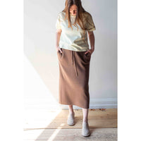 Sayaka Davis Knit Skirt in Wood
