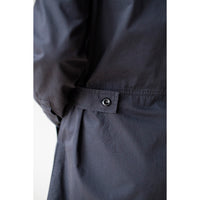 MHL. Tab Waist Dress in Navy Soft Dense Cotton