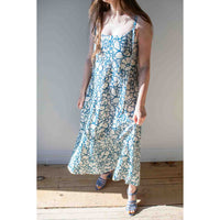 Apiece Apart Viviana Tank Maxi in Lace Floral Flax