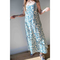 Apiece Apart Viviana Tank Maxi in Lace Floral Flax