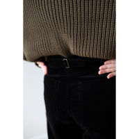 MHL. Field Trousers in Black Heavy Corduroy