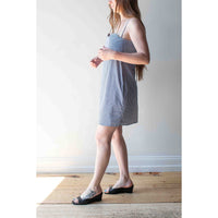 Toit Volant Verona Short Dress in Navy White Gingham