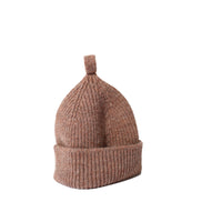 MHL. Simple Ribbed Beanie in Mineral British Wool