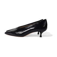 Le Monde Béryl Babouche Kitten Heel in Black