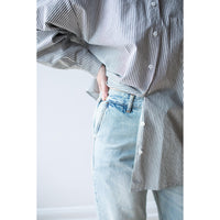Kallmeyer Wide Leg Column Jean in Acid Fadeout