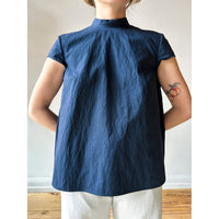 Eleph Bow Top in Navy