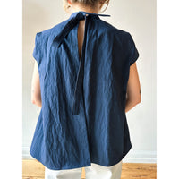 Eleph Bow Top in Navy