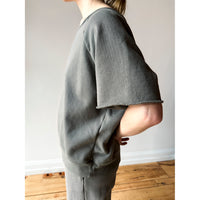 Lauren Manoogian Fleece S/S Crewneck in Fatigue