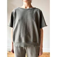 Lauren Manoogian Fleece S/S Crewneck in Fatigue