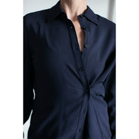 Apiece Apart Sodi Wrap Button Up in Midnight