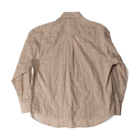 Hope Room Shirt in Beige Check Voile