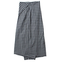 6397 Draped Wrap Skirt in Black
