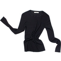 6397 L/S Heirloom T in Black