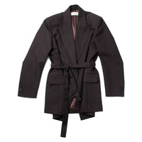 6397 Tailored Robe Blazer in Ebony