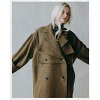 Henrik Vibskov Hands Down Coat in Pied De Poule