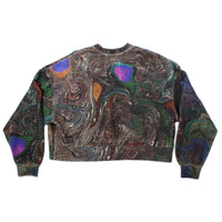 Anntian Short Sweater in Print D
