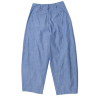 Apiece Apart Bari Crop Trouser in Chambray