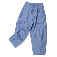 Apiece Apart Bari Crop Trouser in Chambray