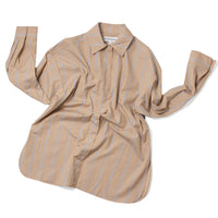 Apiece Apart Isolde Button-Down in Sand & Blue Stripe