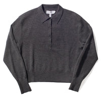 Apiece Apart Kari Polo Knit in Grey